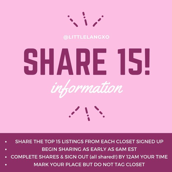 ❌❌CLOSED • SAT FEB 8 • SHARE GROUP 15 ❌❌ - Picture 3 of 7